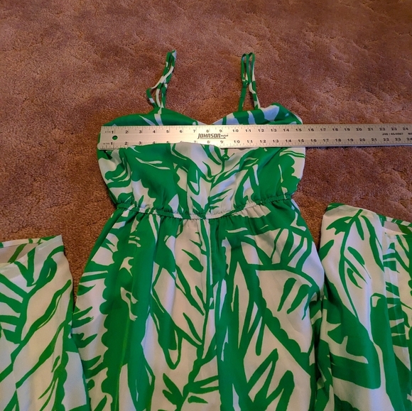 Lilly Pulitzer for Target Green Floral Jumpsuit Size XS - Picture 7 of 10
